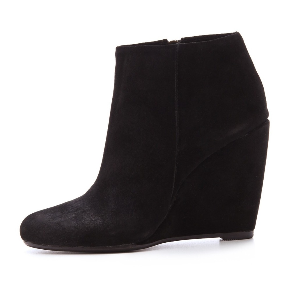 Joie Angel suede black wedge boot size 36 / 6
